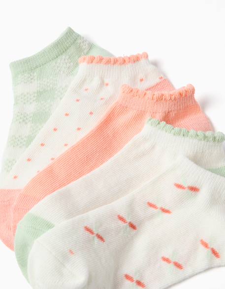 5 paires de socquettes avec détails contrastés Multicolore 2 - vertbaudet enfant 