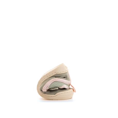 Sandales filles synthétique fermeture adhésive barefoot Khaki+Sand 3 - vertbaudet enfant 