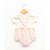 Ensemble salopette + haut 100% coton bébé fille Fond naturel raye rose 5 - vertbaudet enfant 