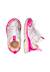 Baskets en cuir et tissu wave. Fuchsia-blanc-rose 4 - vertbaudet enfant 
