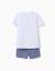Pyjama court avec imprimé qui brille dans le noir spider-man Blanc 2 - vertbaudet enfant 