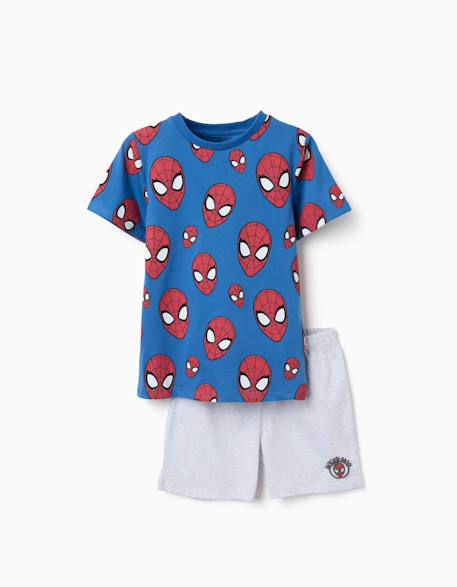 Garçon-Pyjama à manches courtes en coton avec motif spider-man
