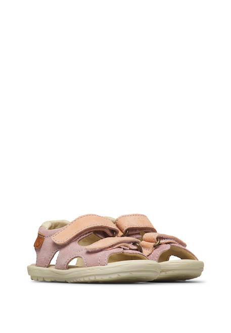 Sandales en suède sky Rose-+Sable-orange+Vert olive- 2 - vertbaudet enfant 