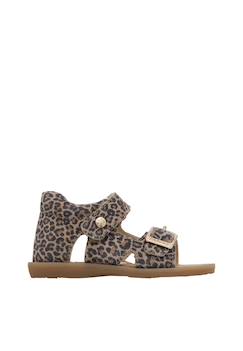 Chaussures-Sandales en suède léopard revion