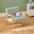 Fauteuil enfant en bouclette - basile Vert celadon+Vert céladon 4 - vertbaudet enfant 