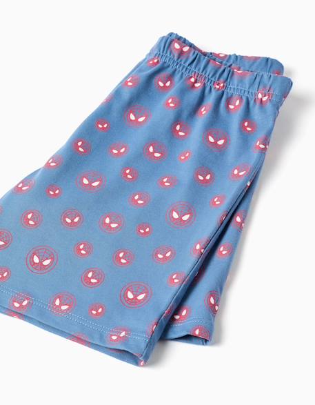 Pyjama court avec imprimé qui brille dans le noir spider-man Blanc 4 - vertbaudet enfant 