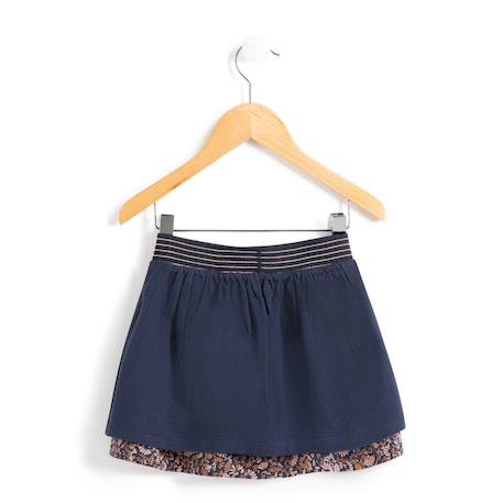 Jupe courte 100% coton fille Imprime indigo 5 - vertbaudet enfant 