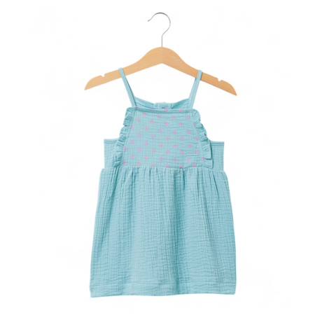 Ensemble robe + haut 100% coton bébé fille Vert 5 - vertbaudet enfant 