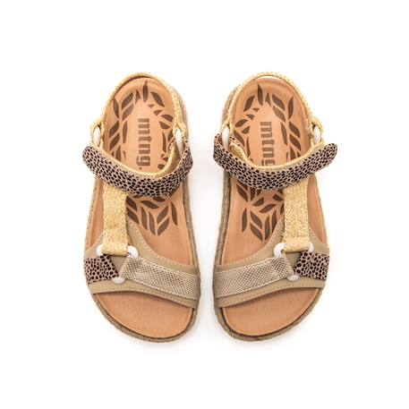 Sandales filles synthétique boucle Beige 2 - vertbaudet enfant 