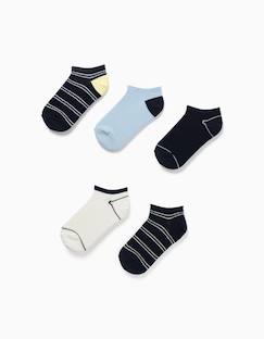 Pack de 5 paires de socquettes à rayures  - vertbaudet enfant