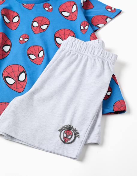 Pyjama à manches courtes en coton avec motif spider-man Bleu 3 - vertbaudet enfant 