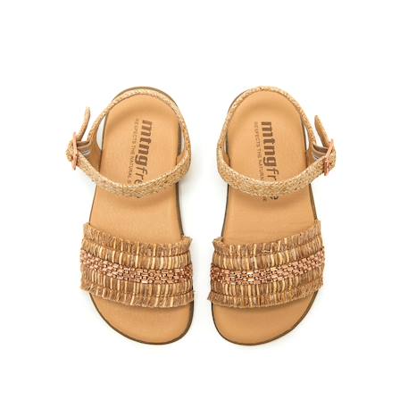 Sandales filles synthétique boucle barefoot Brown 2 - vertbaudet enfant 