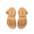 Sandales filles synthétique boucle barefoot Brown 2 - vertbaudet enfant 
