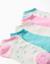5 paires de socquettes unies/florales Multicolore 2 - vertbaudet enfant 