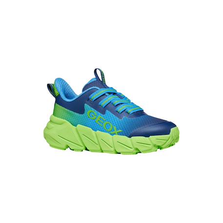 Baskets basses à lacets Bleu clair   lime 5 - vertbaudet enfant 