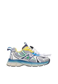 Chaussures-Baskets en cuir et tissu wave.