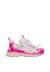 Baskets en cuir et tissu wave. Fuchsia-blanc-rose 1 - vertbaudet enfant 
