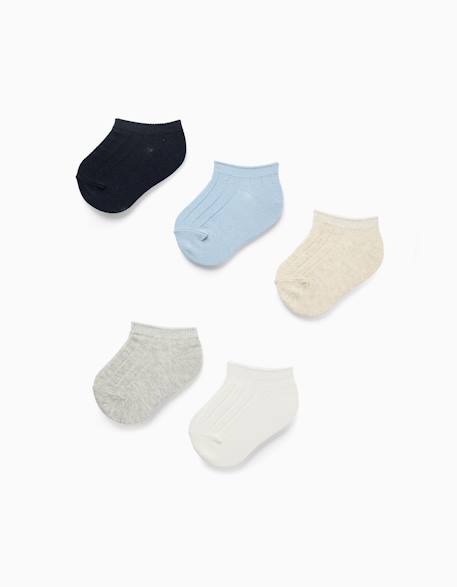 Bébé-Lot de 5 paires de socquettes côtelées