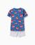 Pyjama à manches courtes en coton avec motif spider-man Bleu 2 - vertbaudet enfant 