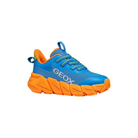Baskets basses à lacets Bleu clair   lime+Bleu clair   orange 11 - vertbaudet enfant 