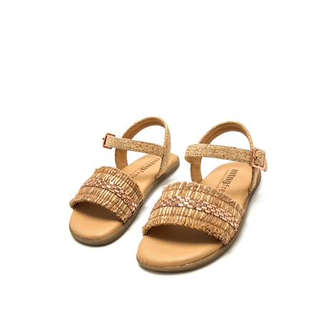 Sandales filles synthétique boucle barefoot Brown 6 - vertbaudet enfant 