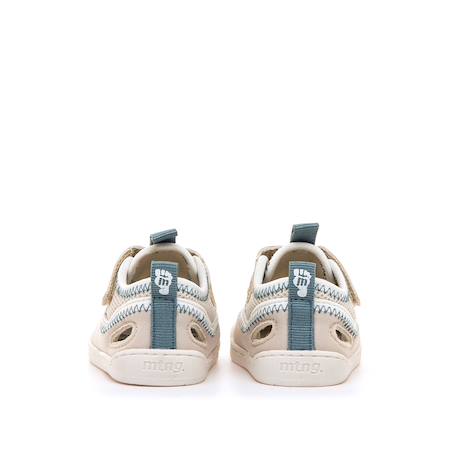 Sandales filles synthétique fermeture adhésive barefoot Khaki+Sand 11 - vertbaudet enfant 