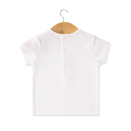 Ensemble salopette + haut 100% coton bébé garçon Naturel/bleu 5 - vertbaudet enfant 