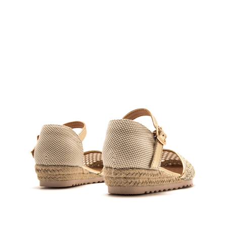 Sandales filles synthétique boucle Beige+Yellow 9 - vertbaudet enfant 