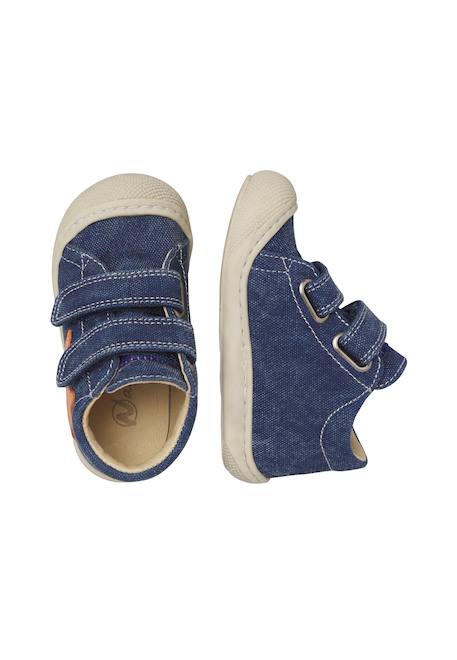 Chaussures en tissu kolde vl Blanc crème-céleste+Marine-orange 9 - vertbaudet enfant 