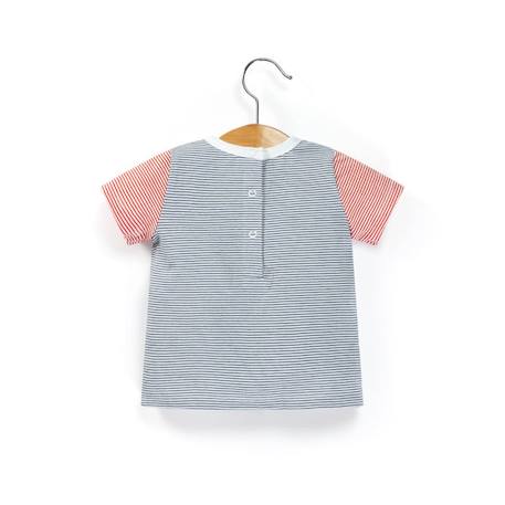 Ensemble salopette + haut 100% coton bébé garçon Denim clair 5 - vertbaudet enfant 