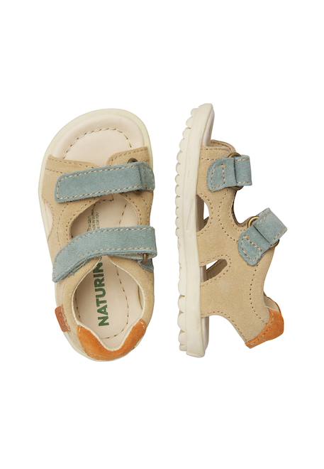 Sandales en suède sky Rose-+Sable-orange+Vert olive- 9 - vertbaudet enfant 