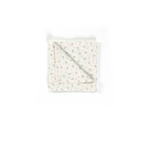 Ensemble accessoires 100% coton bébé garçon Fond naturel imp bleu 5 - vertbaudet enfant 