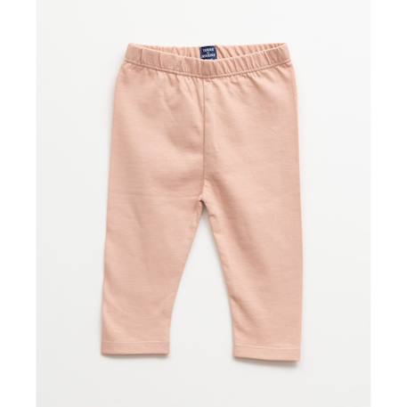 Ensemble tunique + leggings 100% coton bébé fille Fond blanc casse raye bleu 5 - vertbaudet enfant 
