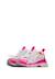 Baskets en cuir et tissu wave. Fuchsia-blanc-rose 5 - vertbaudet enfant 