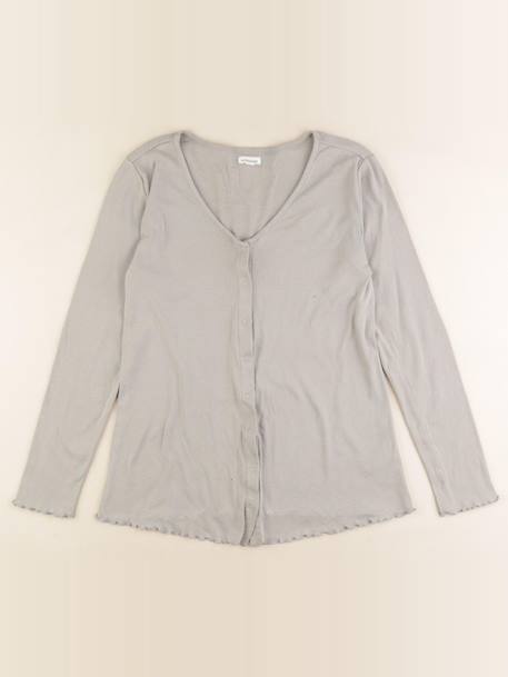 Tee-shirt grossesse - 38 Gris 1 - vertbaudet enfant 