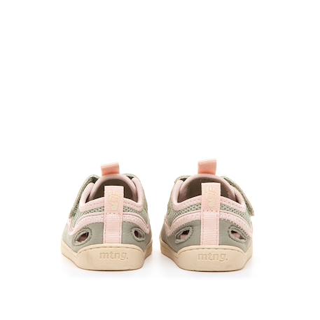 Sandales filles synthétique fermeture adhésive barefoot Khaki+Sand 5 - vertbaudet enfant 