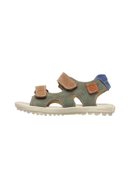 Sandales en suède sky Rose-+Sable-orange+Vert olive- 13 - vertbaudet enfant 