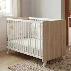 Chambre et rangement-Lit bébé en bois - scandi