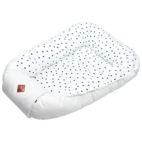 Cocon réducteur de lit matelassé et réversible lovio Bleu+Rouge 1 - vertbaudet enfant 