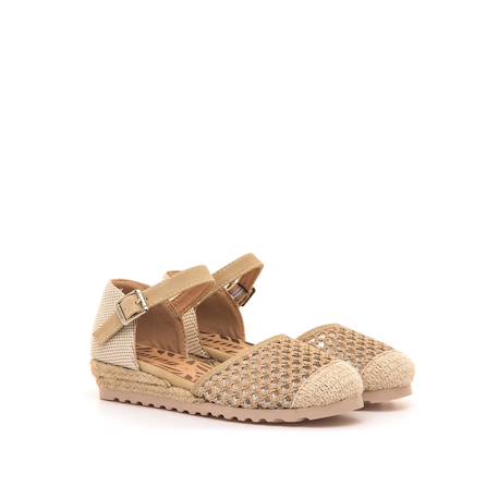 Sandales filles synthétique boucle Beige+Yellow 5 - vertbaudet enfant 