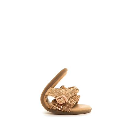 Sandales filles synthétique boucle barefoot Brown 3 - vertbaudet enfant 