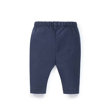 Ensemble robe + bas 100% coton bébé fille Fond blanc raye indigo 5 - vertbaudet enfant 