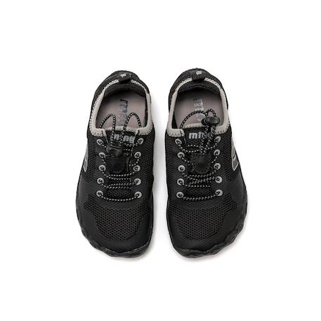 Sneakers garçon synthétique lacets Black+Sky blue 2 - vertbaudet enfant 
