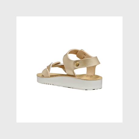 Sandales en cuir à brides Platinium+Rose clair 4 - vertbaudet enfant 