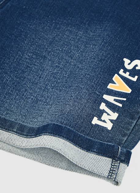 Bermuda en denim garçon Bleu 4 - vertbaudet enfant 