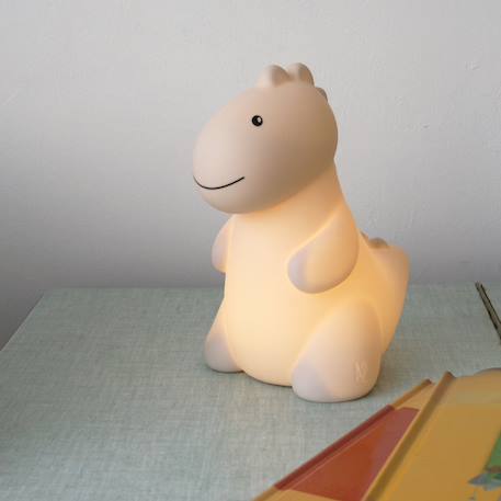 Veilleuse rechargeable jéroom le dinosaure sauge (17 cm) Sable+Sauge 2 - vertbaudet enfant 