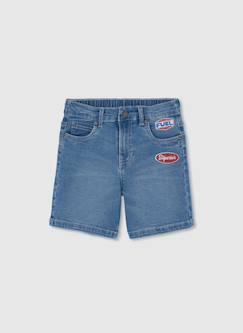 Bermuda garçon en denim extensible  - vertbaudet enfant