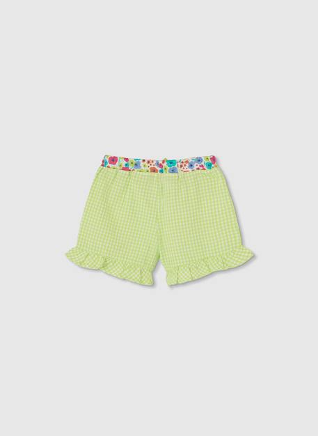 Bermuda fille popeline à carreaux Multicolore 3 - vertbaudet enfant 
