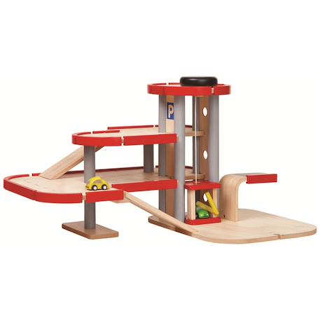 Garage parking en bois Rouge 3 - vertbaudet enfant 
