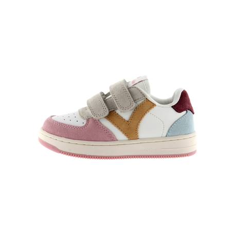 Baskets basses  à scratch Cuarzo+Jade+Lila+Petalo+Rosa+Taupe 18 - vertbaudet enfant 